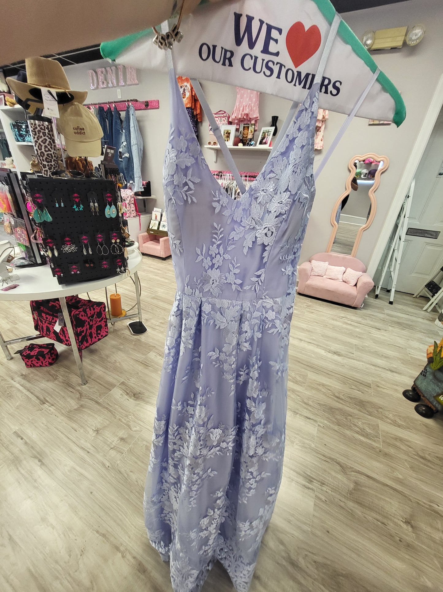 Blue Lace Gown