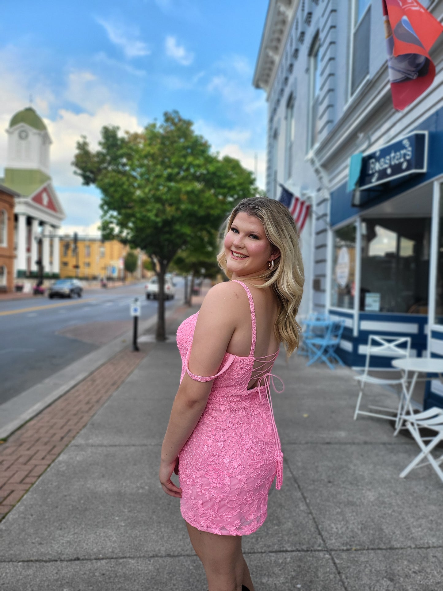 Pink Beaded Dress