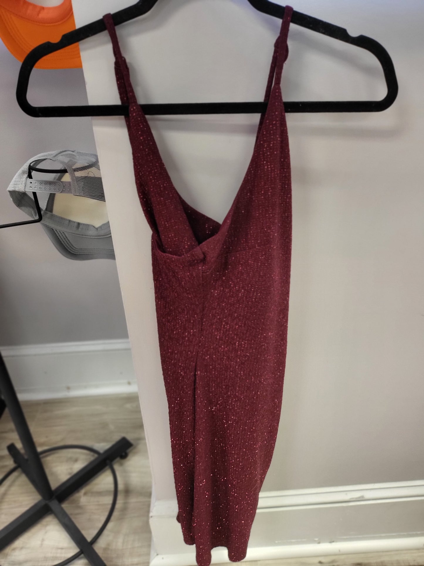 Maroon Shimmer Dress