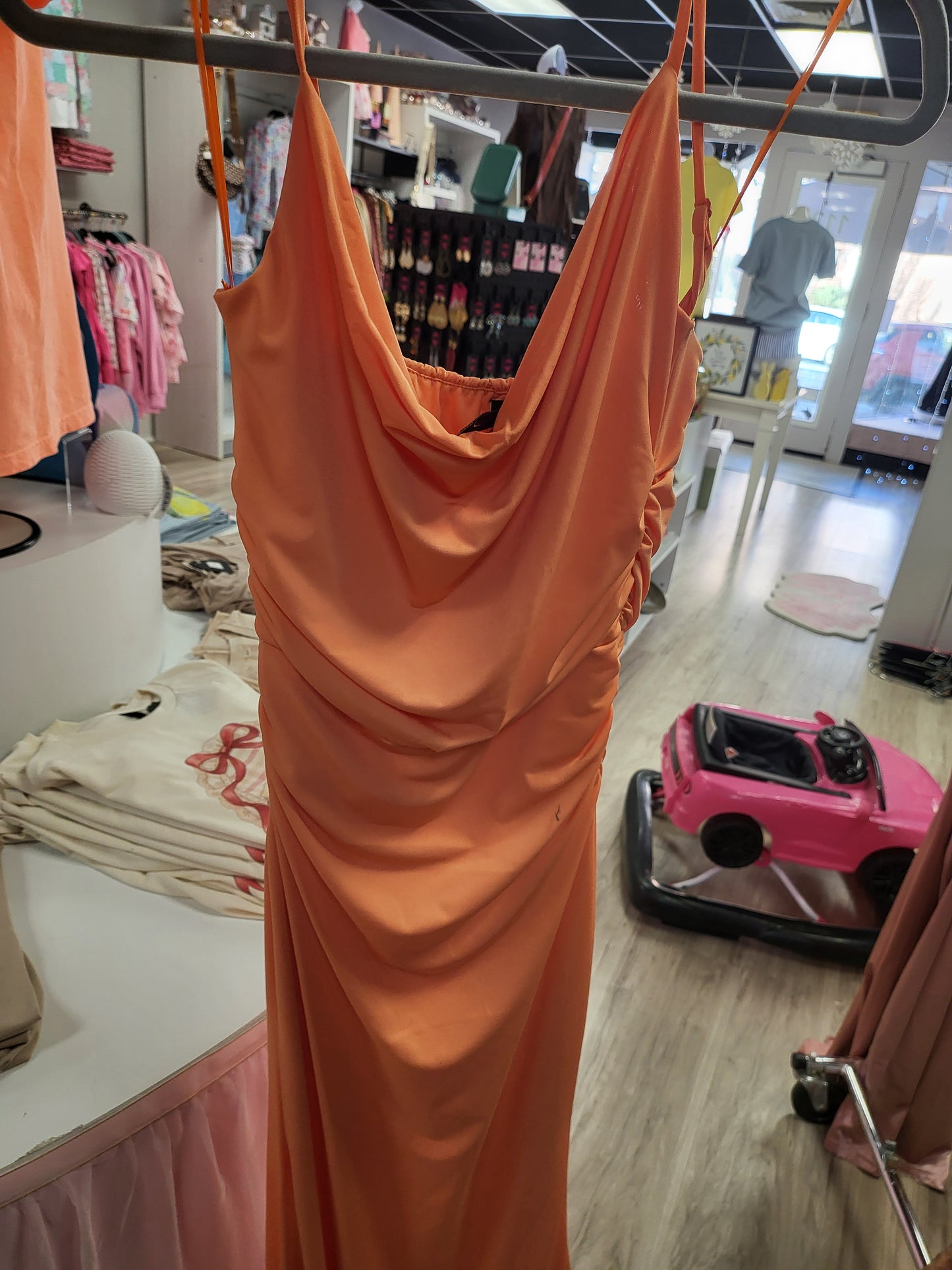 Oranges Slinky Dress
