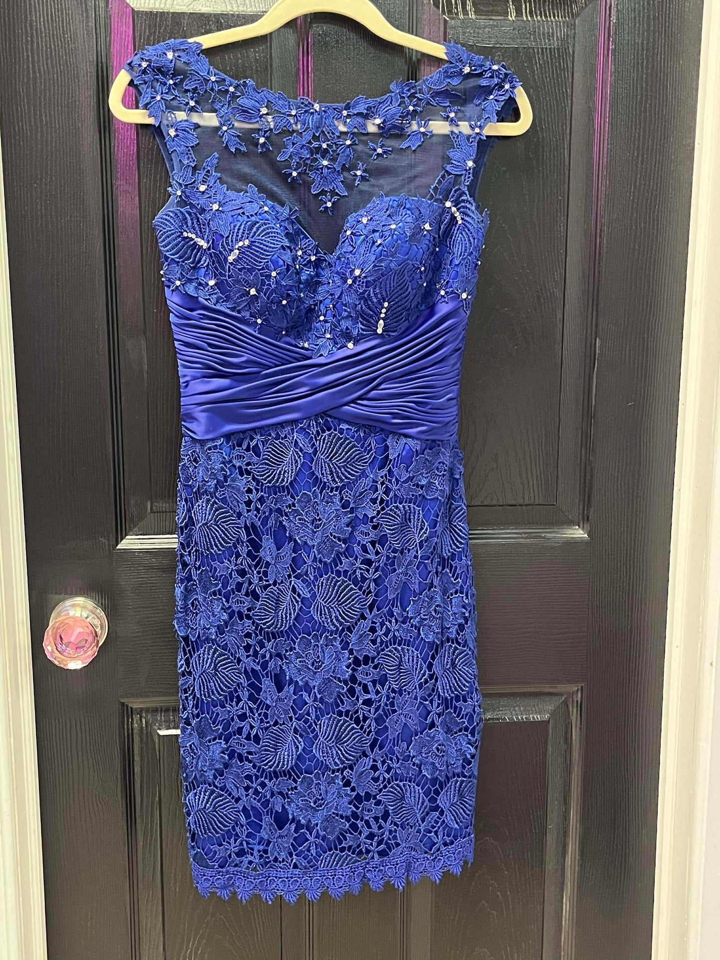 Royal Blue Lace Dress