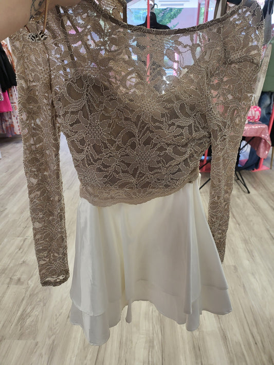 Champagne Accent Dress