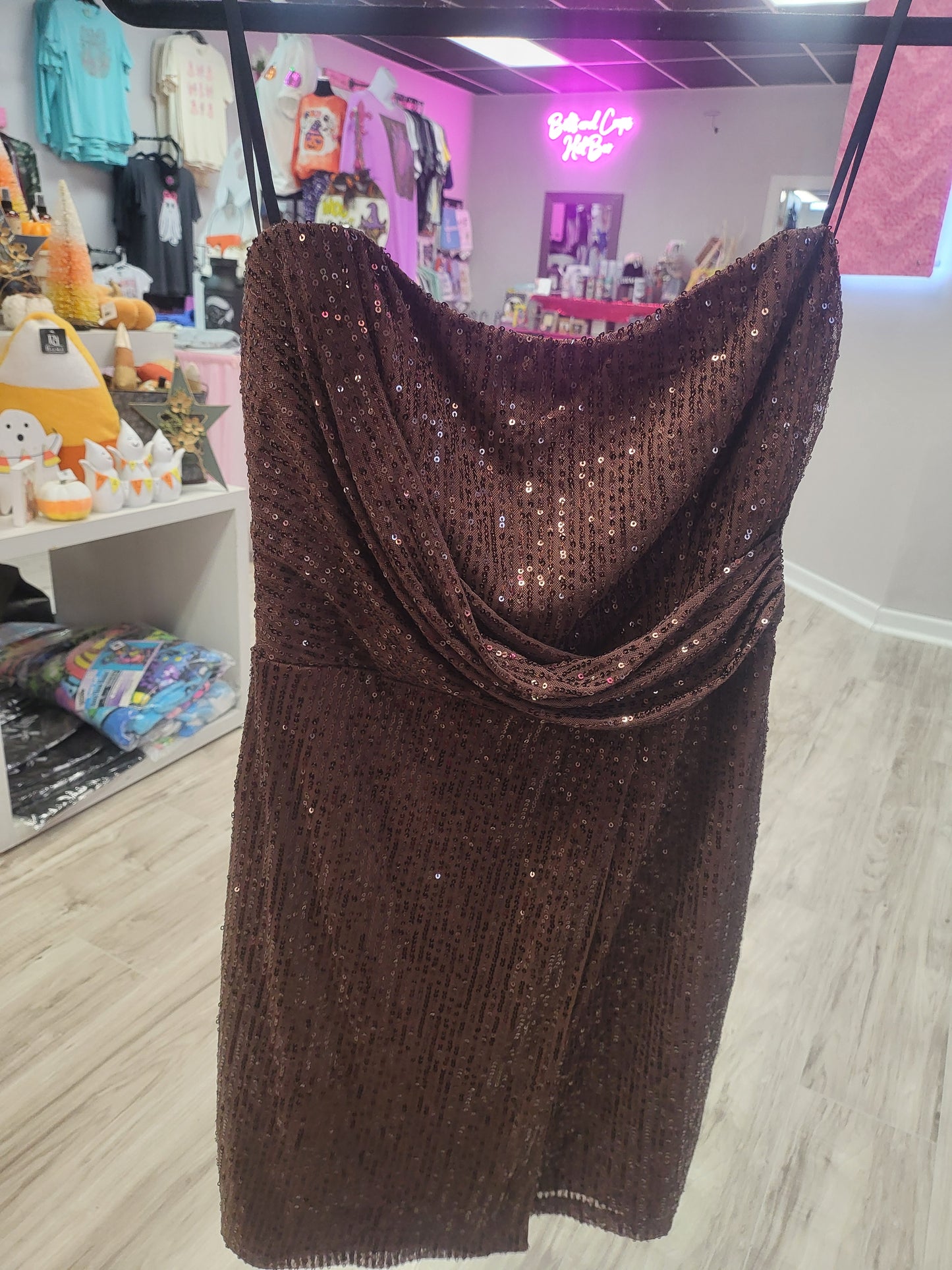 Short Brown Dress