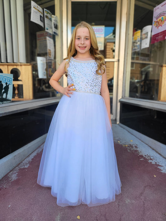 White Sparkle Dress Kids