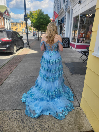 Blue Shimmer Gown