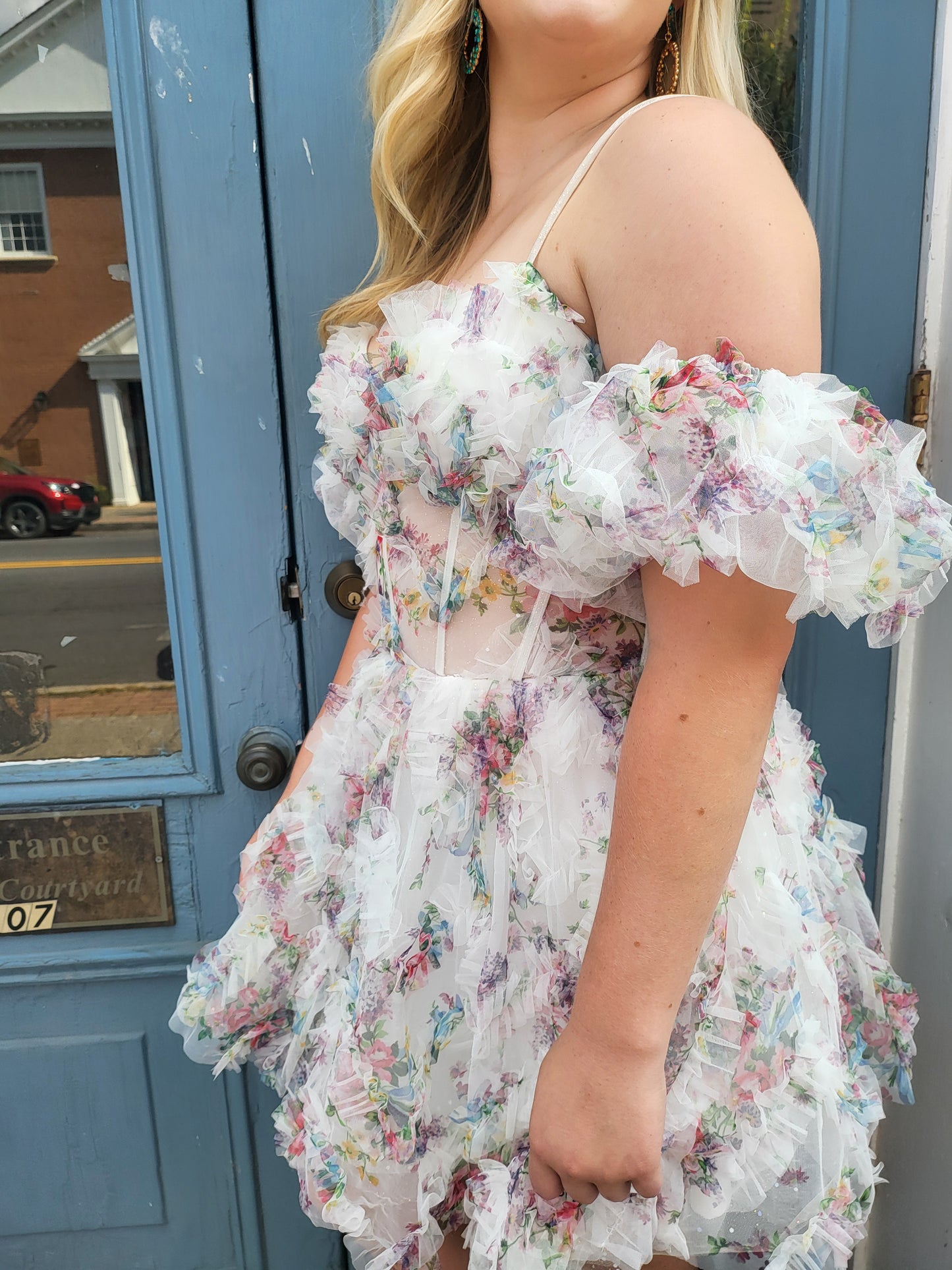 Floral Tulle Dress