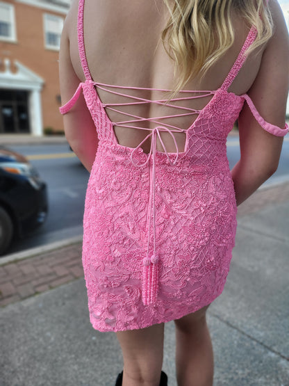 Pink Beaded Dress
