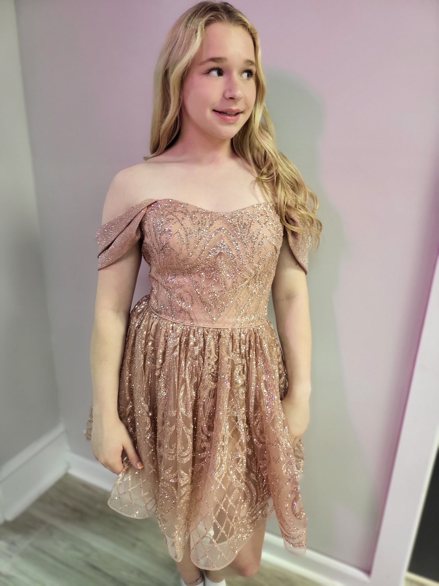 Rose Gold Sherri Hill Dress