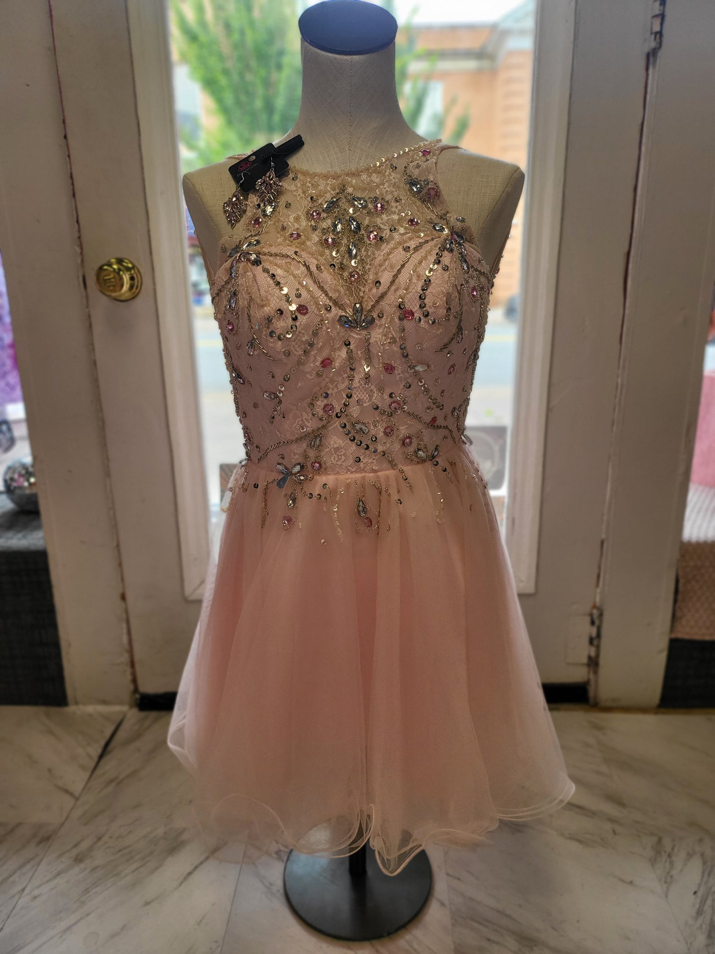 Sequin Pink Dress