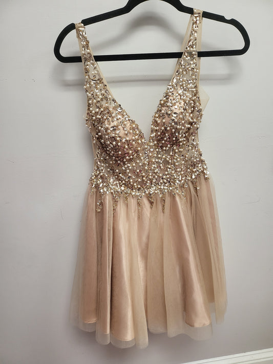 Short Rose Gold Dress