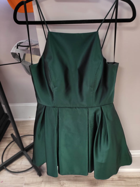 Short Basic Green Dress