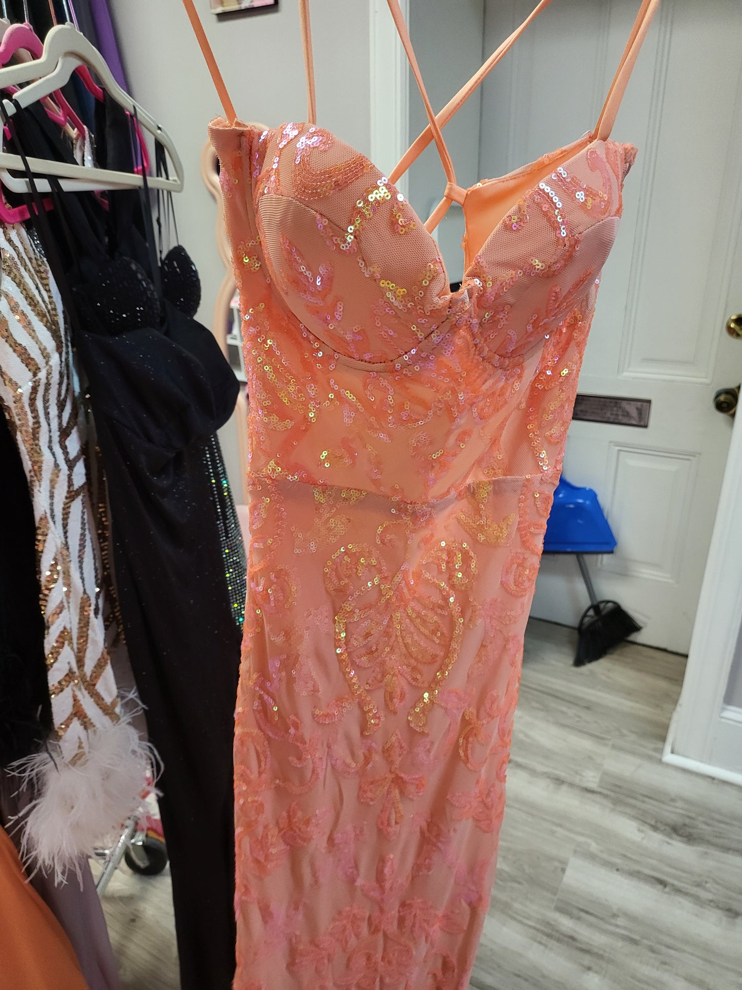 Peach Dress