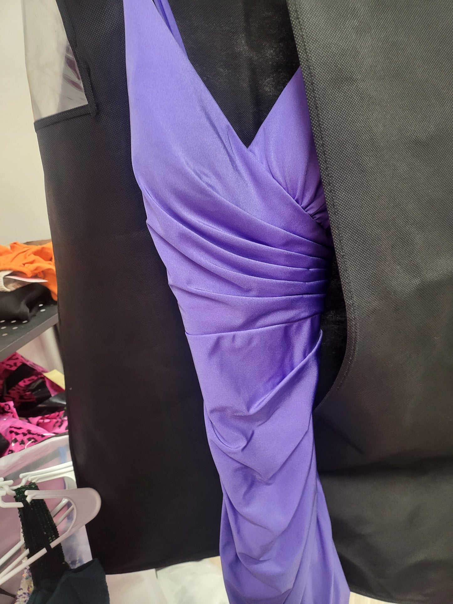 Purple Silk Dress